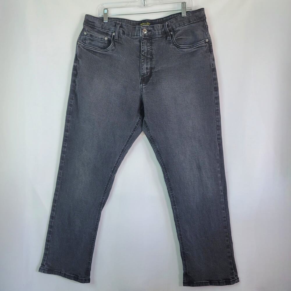 Urban Star Premium Apparel Mens Black Stretch Straight Denim Jeans Mens Sz:38x30